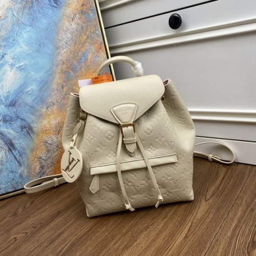 Louis Vuitton Montsouris Backpack Monogram Empreinte M45397 White Louis Vuitton Montsouris Backpack Monogram Empreinte M45397 White
