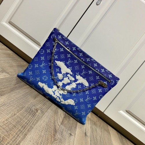 Louis Vuitton Pochette A4 Monogram Other in Blue Louis Vuitton Pochette A4 Monogram Other in Blue