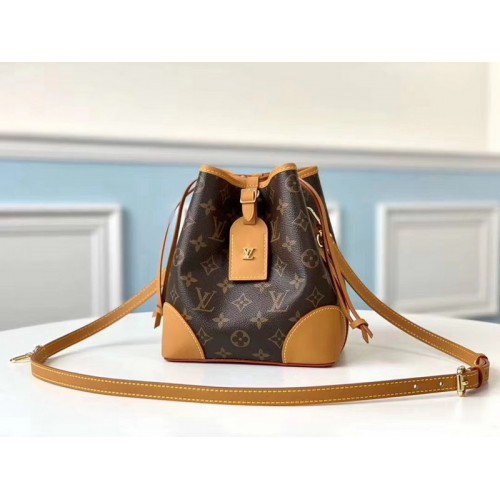Louis Vuitton mini Monogram Canvas Bucket Bag M45550 Brown Louis Vuitton mini Monogram Canvas Bucket Bag M45550 Brown