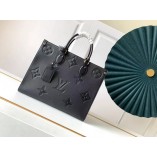 Louis Vuitton OnTheGo MM Monogram Empreinte Leather M45653 Black