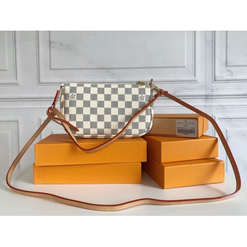 Louis Vuitton Pochette Damier Azur Handbag M51980 Louis Vuitton Pochette Damier Azur Handbag M51980