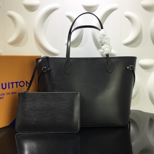 Louis Vuitton Neverfull MM Bag In Noir Epi Leather M54185 Blac Louis Vuitton Neverfull MM Bag In Noir Epi Leather M54185 Blac