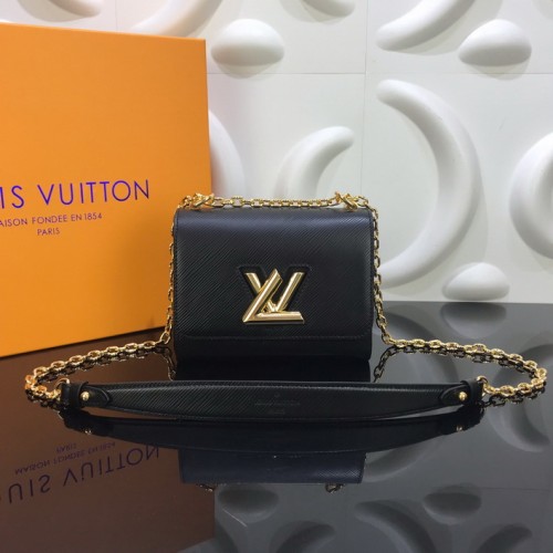 Louis Vuitton Twist PM Epi Leather M55224 Black/Golden Louis Vuitton Twist PM Epi Leather M55224 Black/Golden