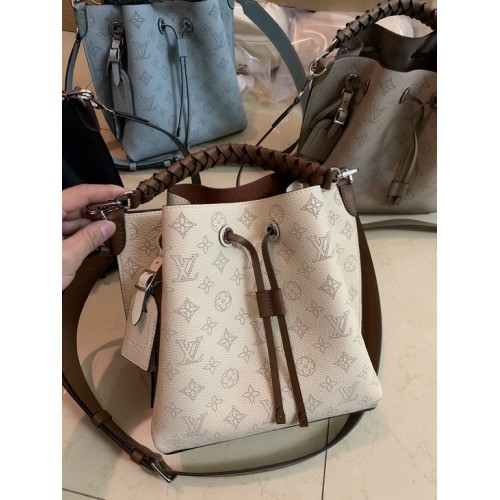 Louis Vuitton Muria Mahina Bucket Handbags M55801 Beige Louis Vuitton Muria Mahina Bucket Handbags M55801 Beige