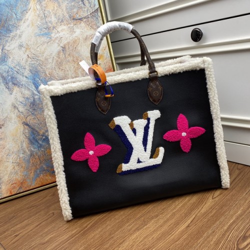 Louis Vuitton Onthego GM Other Leathers In Black M56958 Louis Vuitton Onthego GM Other Leathers In Black M56958