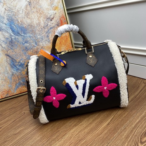 Louis Vuitton Speedy Bandoulière 30 Other Leathers in Black Louis Vuitton Speedy Bandoulière 30 Other Leathers in Black