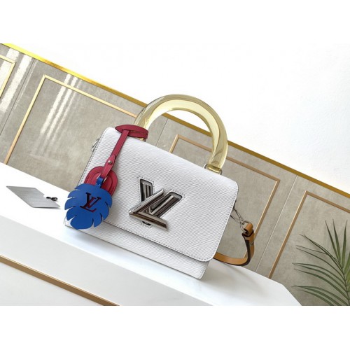 Louis Vuitton Twist Mini Epi Leather In White M57048 Louis Vuitton Twist Mini Epi Leather In White M57048