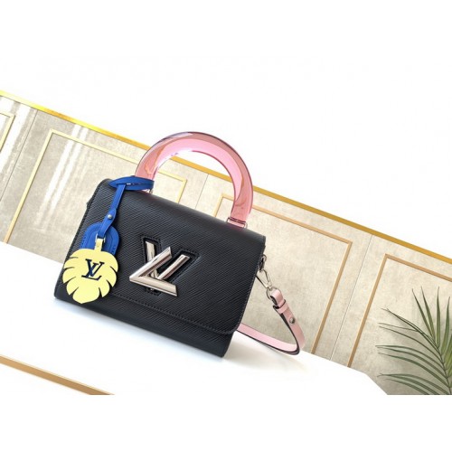 Louis Vuitton Twist Mini Epi Leather In Black M57050 Louis Vuitton Twist Mini Epi Leather In Black M57050