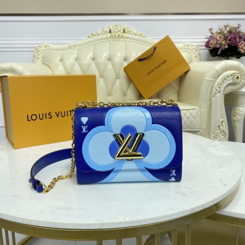 Louis Vuitton Twist MM Epi Leather in Blue 57460 Louis Vuitton Twist MM Epi Leather in Blue 57460