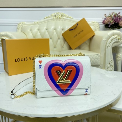 Louis Vuitton Twist MM Epi Leather in White 57460 Louis Vuitton Twist MM Epi Leather in White 57460