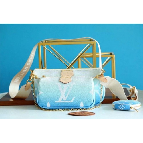 Louis Vuitton Multi Pochette Accessoires M57633 Blue Louis Vuitton Multi Pochette Accessoires M57633 Blue