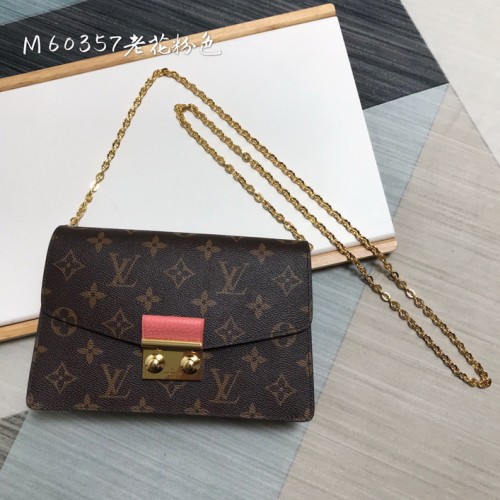 Louis Vuitton Croisette Chain Wallet In Pink M60357 Louis Vuitton Croisette Chain Wallet In Pink M60357