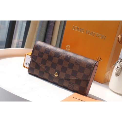 Louis Vuitton Sarah Wallet in Damier Canvas M60531 Pink Louis Vuitton Sarah Wallet in Damier Canvas M60531 Pink