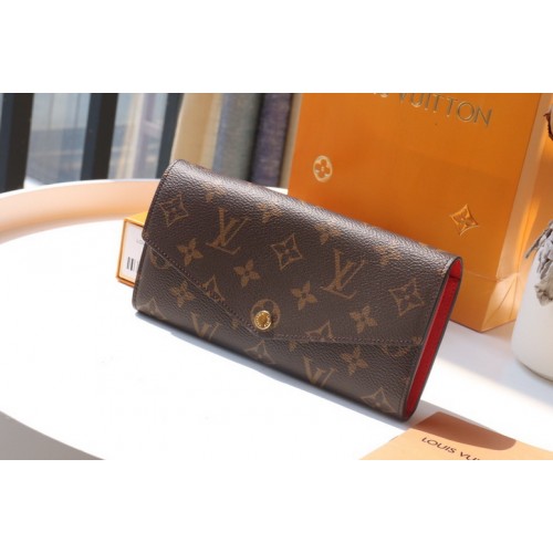 Louis Vuitton Sarah Wallet in Monogram M60531 Red Louis Vuitton Sarah Wallet in Monogram M60531 Red