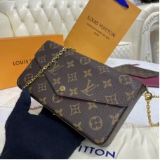 Louis Vuitton Pochette Felicie Monogram Canvas Shoulder Pouch M61276