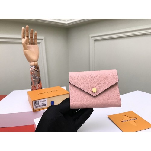 Louis Vuitton Victorine Wallet Monogram Empreinte Leather in Pink Louis Vuitton Victorine Wallet Monogram Empreinte Leather in Pink