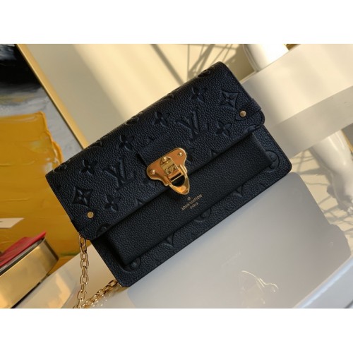 Louis Vuitton Vavin Chain Wallet Monogram Emperinte Leather M67839 Black Louis Vuitton Vavin Chain Wallet Monogram Emperinte Leather M67839 Black