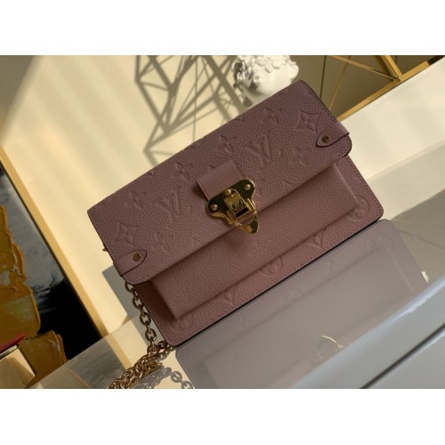 Louis Vuitton Vavin Chain Wallet Monogram Emperinte Leather M67839 Pink Louis Vuitton Vavin Chain Wallet Monogram Emperinte Leather M67839 Pink