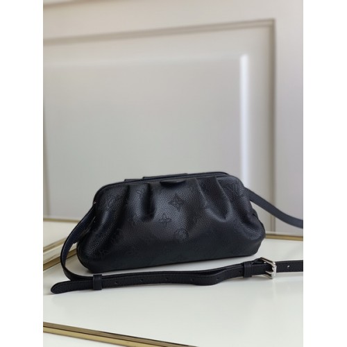 Louis Vuitton Scala Mini Pouch Mahina M80093 Black Louis Vuitton Scala Mini Pouch Mahina M80093 Black