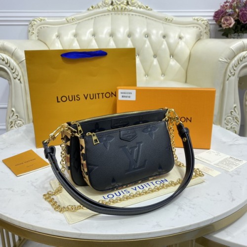 Louis Vuitton Multi Pochette Accessories M80399 Black and Brown Leopard Louis Vuitton Multi Pochette Accessories M80399 Black and Brown Leopard