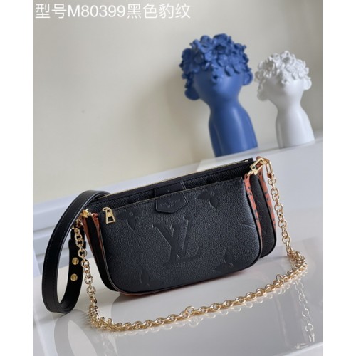 Louis Vuitton Multi Pochette Accessories M80399 Black and Red Leopard Louis Vuitton Multi Pochette Accessories M80399 Black and Red Leopard