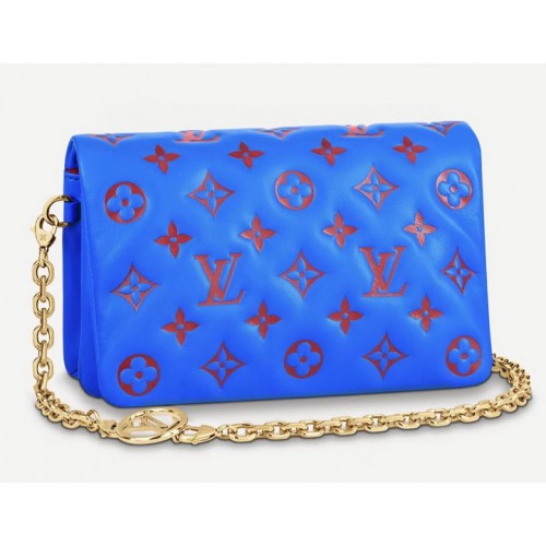 Louis Vuitton Pochette Coussin H27 in Blue M80743 Louis Vuitton Pochette Coussin H27 in Blue M80743