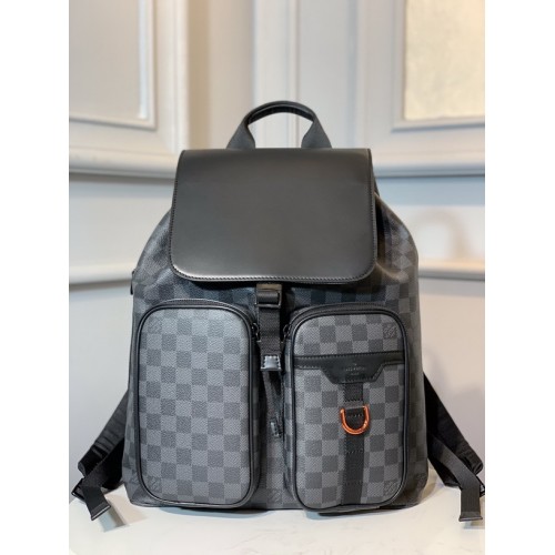 Louis Vuitton Utility Backpack Damier Graphite Canvas in Grey N40279 Louis Vuitton Utility Backpack Damier Graphite Canvas in Grey N40279