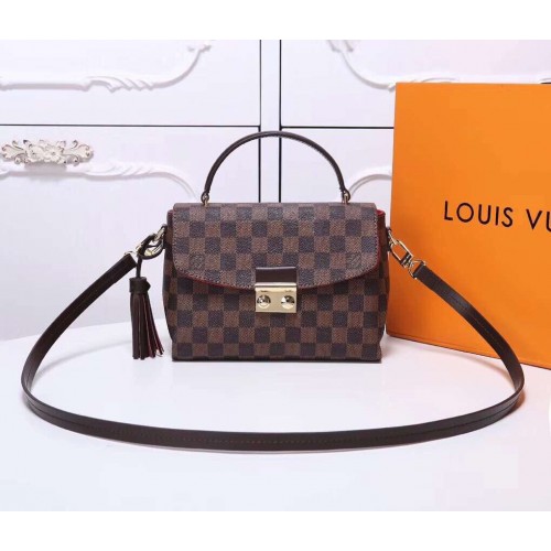 Louis Vuitton Croisette Damier Ebene Compact Crossbody N41581 Louis Vuitton Croisette Damier Ebene Compact Crossbody N41581