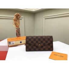 Louis Vuitton Damier Ebene Portefeuille Sarah Wallet N60531 Louis Vuitton Damier Ebene Portefeuille Sarah Wallet N60531