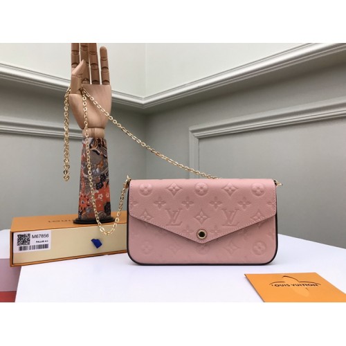 Louis Vuitton Felicie Pochette Chain Wallet Pink M67856 Louis Vuitton Felicie Pochette Chain Wallet Pink M67856