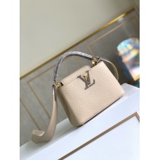 Louis Vuitton Capucines Mini Bag M55921 Milk Yellow