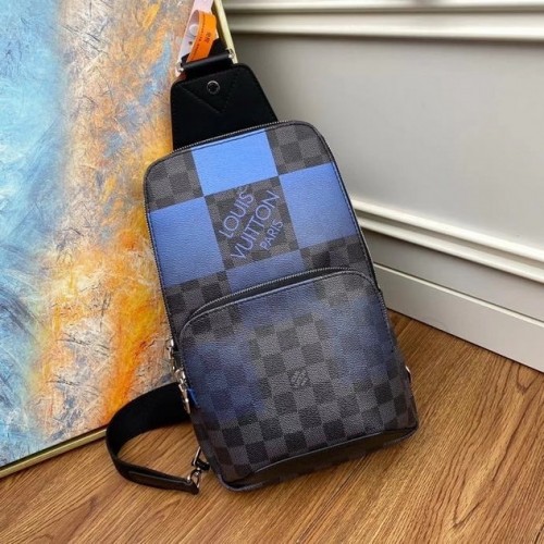 Louis Vuitton Avenue Sling Bag Damier Graphite Giant N40403 Blue Louis Vuitton Avenue Sling Bag Damier Graphite Giant N40403 Blue