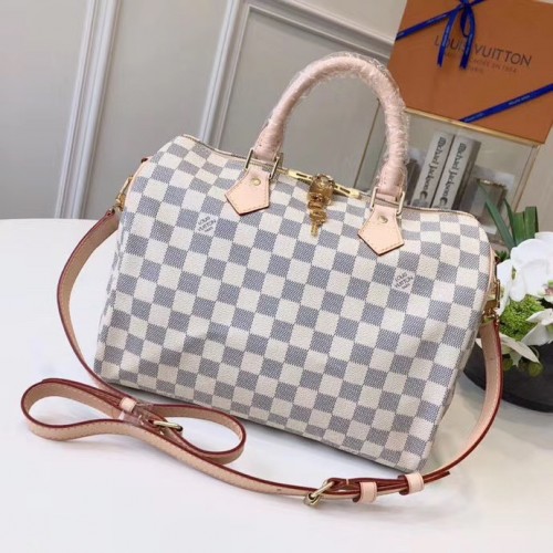 Louis Vuitton Speedy Bandoulière 30 Damier Azur M41373 Louis Vuitton Speedy Bandoulière 30 Damier Azur M41373