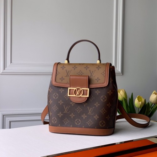Louis Vuitton Dauphine Backpack PM Monogram In Brown M45142 Louis Vuitton Dauphine Backpack PM Monogram In Brown M45142