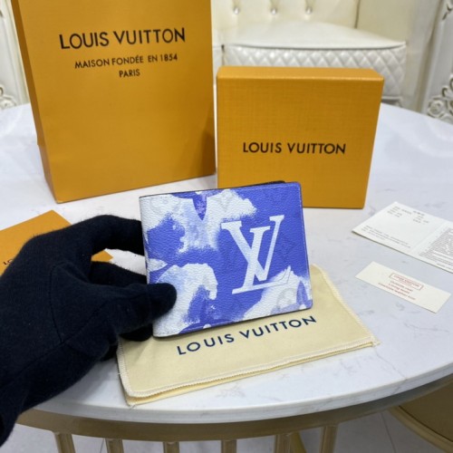 Louis Vuitton Multiple Wallet Monogram Other M80458 Blue Louis Vuitton Multiple Wallet Monogram Other M80458 Blue