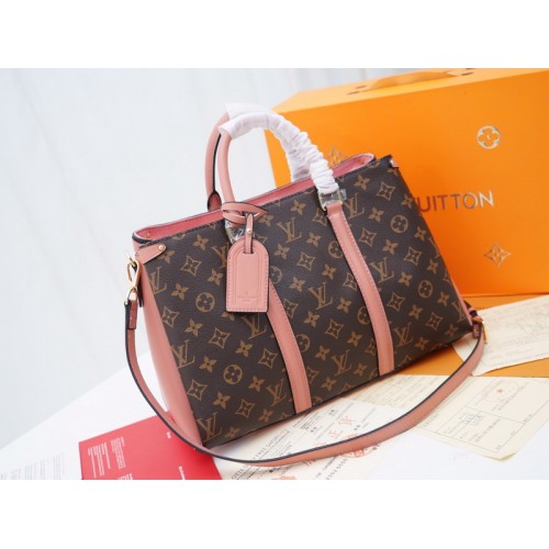 Louis Vuitton Soufflot MM Monogram Canvas Natural Leather M44816 Louis Vuitton Soufflot MM Monogram Canvas Natural Leather M44816