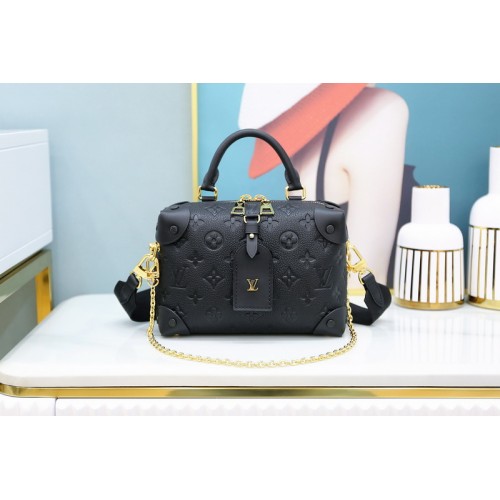Louis Vuitton Petite Malle Souple Monogram Emperinte Leather M45393 Louis Vuitton Petite Malle Souple Monogram Emperinte Leather M45393