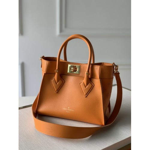 Louis Vuitton On My Side PM Monogram Coated Canvas And Calf Leather M57728 Orange Louis Vuitton On My Side PM Monogram Coated Canvas And Calf Leather M57728 Orange