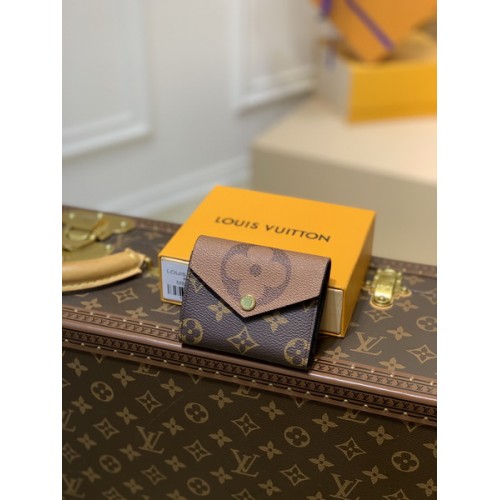 Louis Vuitton Zoe Wallet Monogram Reverse Coated Canvas M80725 Louis Vuitton Zoe Wallet Monogram Reverse Coated Canvas M80725