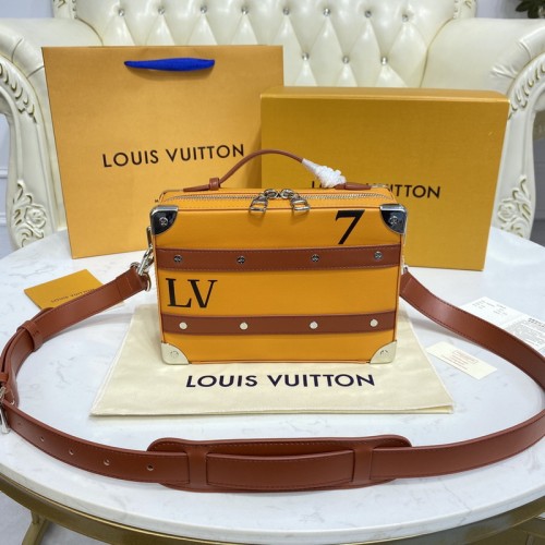 Louis Vuitton LV X NBA Handle Trunk Ball Grained Leather Louis Vuitton LV X NBA Handle Trunk Ball Grained Leather