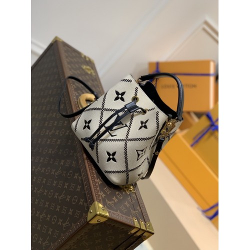 Louis Vuitton NeoNoe Bucket Bag White M46023 Louis Vuitton NeoNoe Bucket Bag White M46023