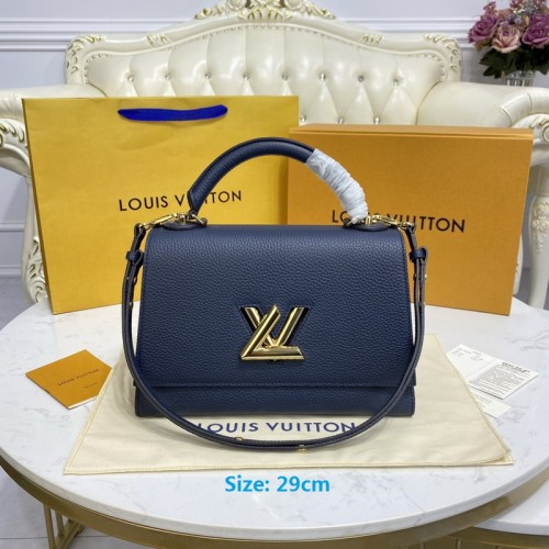 Louis Vuitton Twist One Handle Taurillon leather Blue M58793 Louis Vuitton Twist One Handle Taurillon leather Blue M58793