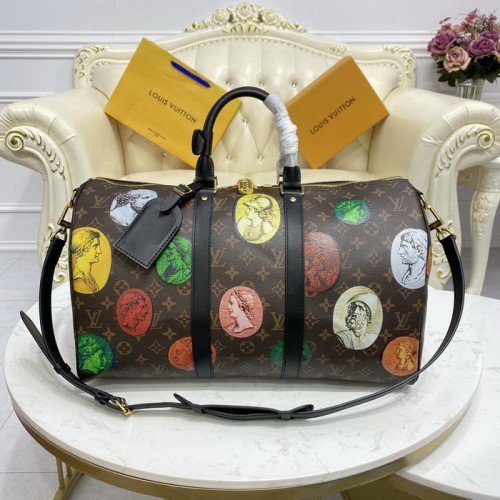 Louis Vuitton Fall-Winter 2021 Fornasetti Capsule Series Keepall Bandouliere 45 Monogram M59261 Louis Vuitton Fall-Winter 2021 Fornasetti Capsule Series Keepall Bandouliere 45 Monogram M59261