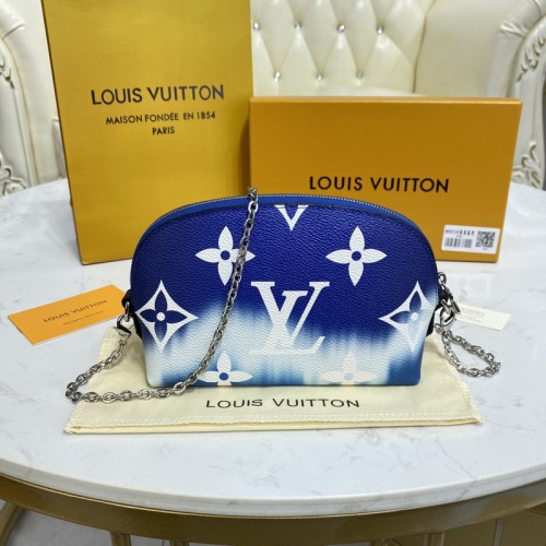 Louis Vuitton Escale Pochette Cosmetique Chain Bag M69139 Blue Louis Vuitton Escale Pochette Cosmetique Chain Bag M69139 Blue