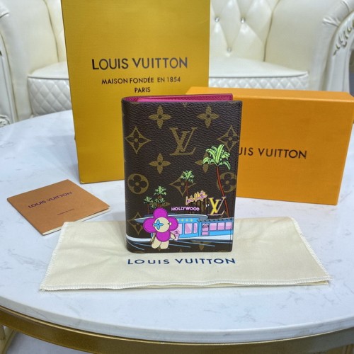 Louis Vuitton Monogram Coated Canvas Passport Cover M80858 Louis Vuitton Monogram Coated Canvas Passport Cover M80858