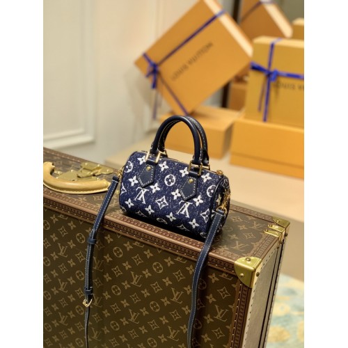 Louis Vuitton Nano Speedy Mng Monogram Coated Canvas M81168 Louis Vuitton Nano Speedy Mng Monogram Coated Canvas M81168