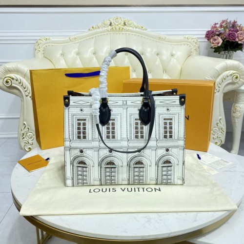 Louis Vuitton Fall-Winter 2021 Fornasetti Capsule Series Onthego MM Architettura M59264 Louis Vuitton Fall-Winter 2021 Fornasetti Capsule Series Onthego MM Architettura M59264
