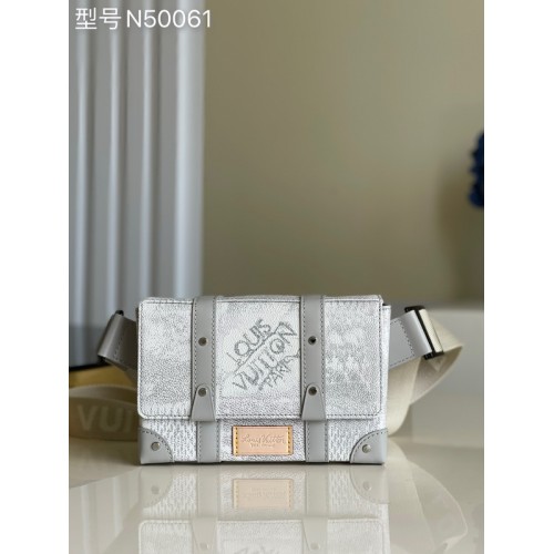 Louis Vuitton Trunk Slingbag Stone Gray N50061 Louis Vuitton Trunk Slingbag Stone Gray N50061