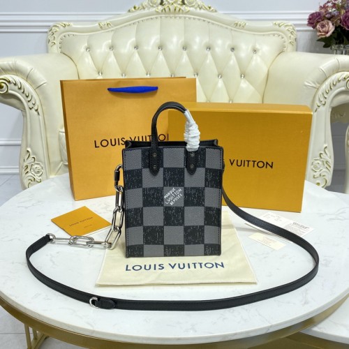Louis Vuitton Sac Plat XS Cowhide Leather N60495 Black Louis Vuitton Sac Plat XS Cowhide Leather N60495 Black