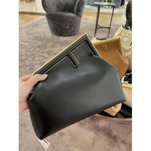 Fendi First Medium leather bag Black Fendi First Medium leather bag Black
